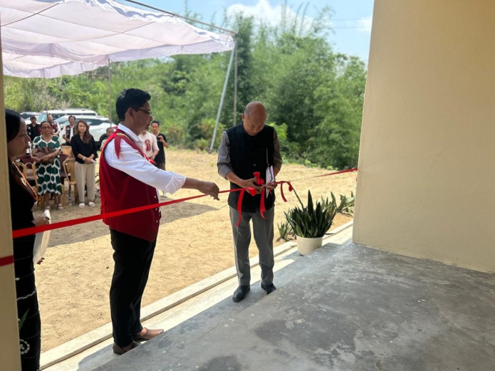CMO Dimapur, Dr T Yetovi Tucco inaugurating the new Sub-centre at Vihoshe on May 29.